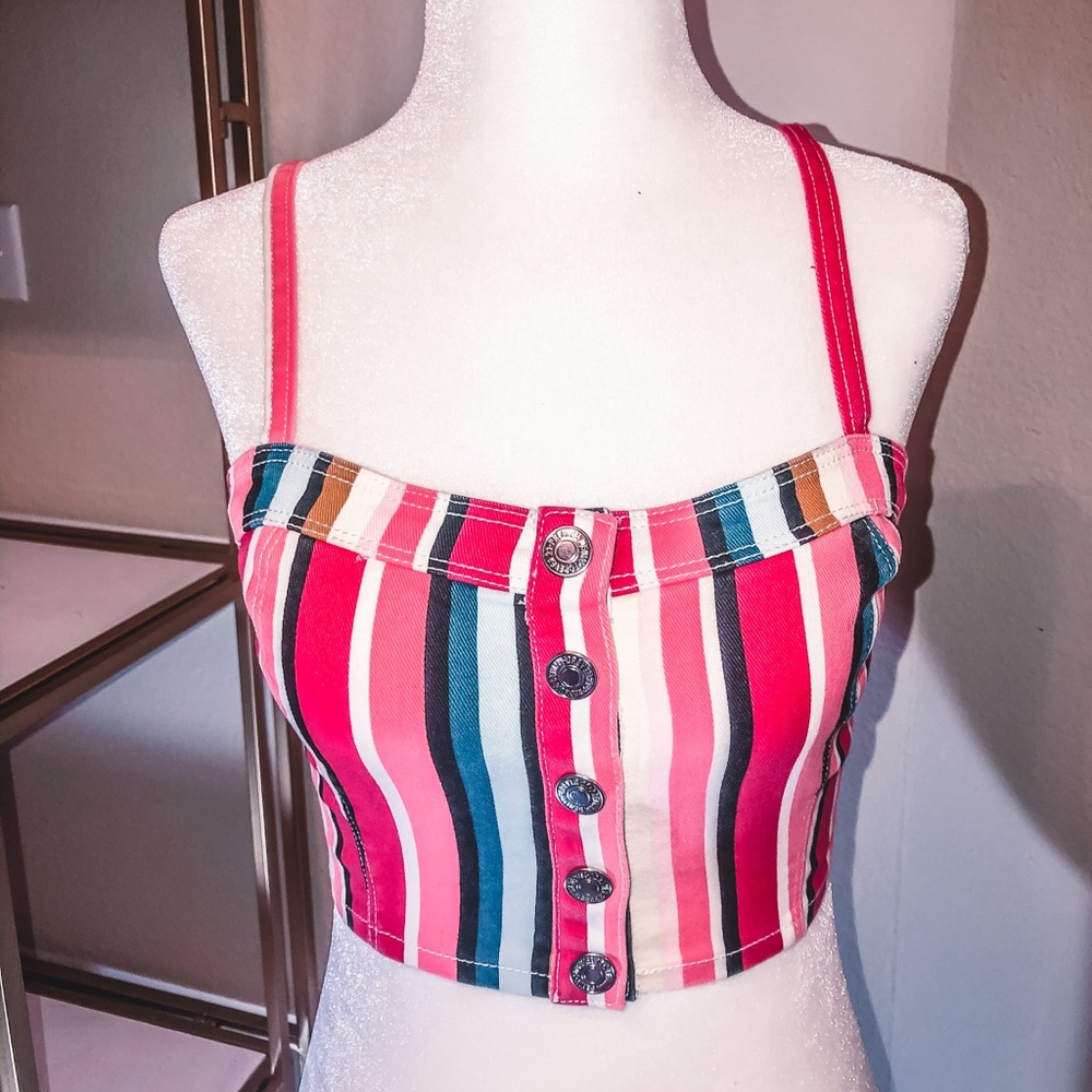 STRIPED CROP TOP